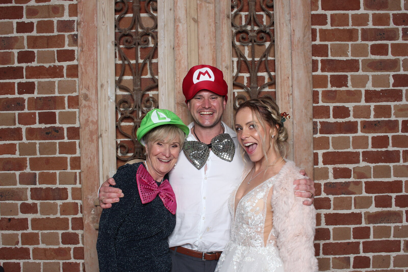 Guests enjoying the photo booth